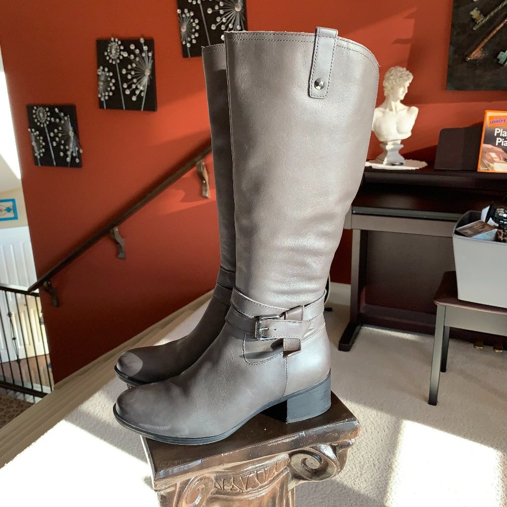 Leather Knee High Boots